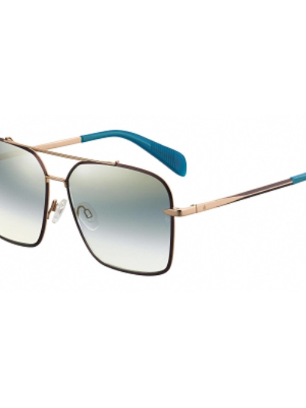 Rag & Bone Brown Square Sunglasses Unisex Metal Frame 61mm - Picture 3 of 3